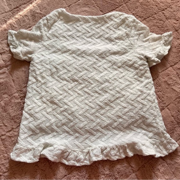 Line & Dot Short Sleeve Top Women’s Size Large - Picture 4 of 10